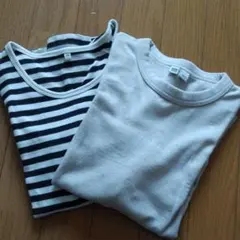 ユニクロ、無印、Tシャツ２枚セット
