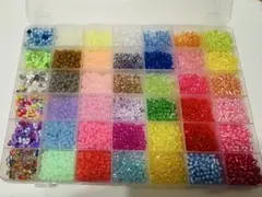 ビーズセット ピーナッツ　収納ケース付き