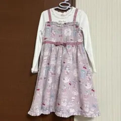 メゾピアノ　ドッキングワンピース　120