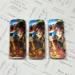 鬼滅の刃 Wedくじ レンチキュラー ロング缶バッジ 竈門炭治郎 3点セット