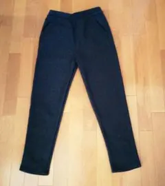 グレー 裏起毛パンツ ウエストゴム
