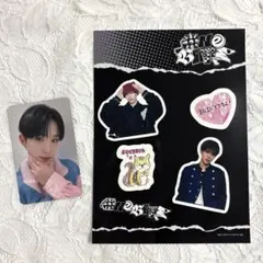 NEXZ One Bite 初回B盤封入 ステッカーシート 特典トレカ　ヒュイ