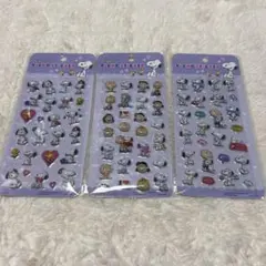 スヌーピー　ぷくぷくシール　SNOOPY ３種　no.115