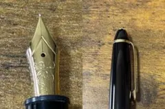 新品未使用　18C 全金　二段エボナイト芯　146 モンブラン　万年筆　F 未使用 1970年- 14K 2段エボナイト芯 146 モンブラン 万年筆 M - メルカリ