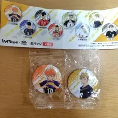 ハイキュー!!　くら寿司　缶バッジ　日向翔陽　宮侑