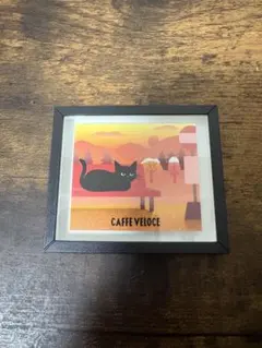 CAFFE VELOCE 黒猫マグネット