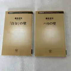 「自分の壁」「バカの壁」2冊セット