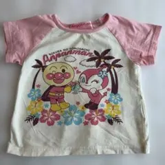 アンパンマン Tシャツ ピンク/ホワイト