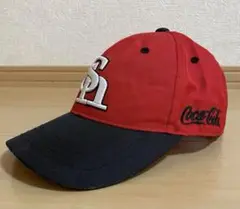 福岡ソフトバンクホークス コカコーラシート キャップ 帽子 赤色
