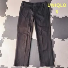 ユニクロ イージーパンツ クロップドパンツ ストレッチS レディース　茶