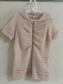 平成レトロLIZLISAピンク　リズリサ　メッシュ　フード付きジャケット　レースのサムネイル