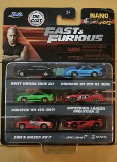 Jada Toys ワイルドスピード　ナノダイキャストカー　6台セット