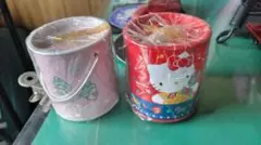 サンリオ ハローキティ リトルツインスターズ 缶ケース 2個セット