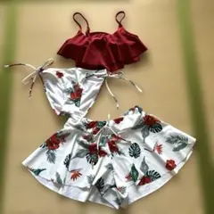 三愛　レディースビキニ　3点セット　花柄　9Ｍ