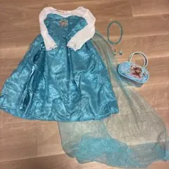 エルサ コスチューム ドレス 付属品付き　アナ雪　110