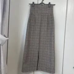 OLIVE des OLIVE チェック柄タイトスカート S