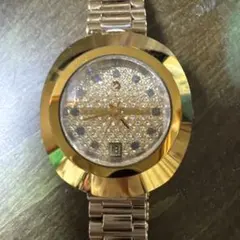 デッドストック RADO DIASTAR 自動巻き 赤石 黒文字盤 純正ベルト 