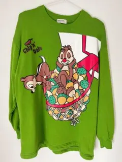 最終値下げ！Disney チップとデールドナルドヴィンテージトレーナースウェット