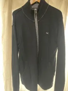 ALPHASOPHY ジッパー付きハイネックセーター LL 黒