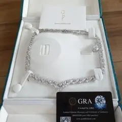 モアサナイト スマイルペンダント スマイルネックレス 極上 GRA 