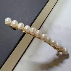 パールモチーフ バレッタ