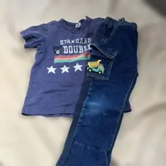 ミキハウス　２枚セット　ボトム　半袖tシャツ　100㎝のサムネイル