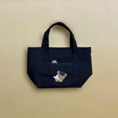 familiar クマ刺繍 ハンドバッグ 黒 ファミリア - メルカリ