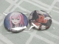 プロジェクトセカイ　プロセカ　グリッター缶バッジ　43　A　白石杏　巡音ルカ