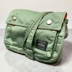 希少　PORTER 2way ショルダーバッグ セージグリーン　タンカー