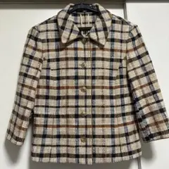 【美品】DAKS ジャケット チェック柄　7号のサムネイル