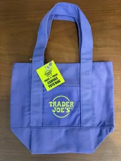 TRADER JOE'S キャンバストートバッグ パープル