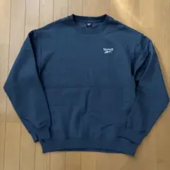 Reebok ネイビー トレーナー L オーバーサイズ　レディース