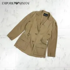 エンポリオアルマーニ シルク スプリングコート ブラウン サイズ40*CD88