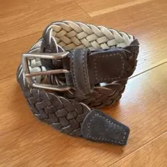 Anderson’ｓ　アンダーソンズ　　スエードメッシュベルト　80
