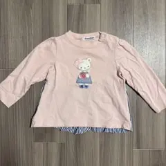 familiar くま いちご トップス 90cm