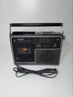 SONY CF-1900 ラジオカセットレコーダー ジャンク 純正カバー付き