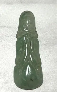 翡翠 観音菩薩 仏像 置物 彫刻 工芸品 美術品 骨董 レトロ 甲州貴石細工『インド翡翠観音菩薩』ガラスケース付 | 東京書芸館公式