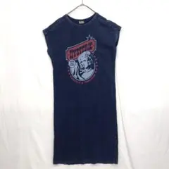 HYSTERIC GLAMOUR 24SALOON プリント Tシャツワンピース