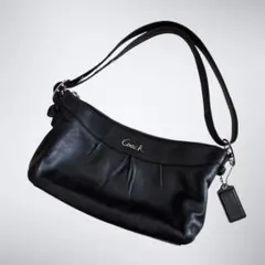 良品✨　coach コーチ　ワンショルダーバッグ　オールレザー　ブラック　y2k
