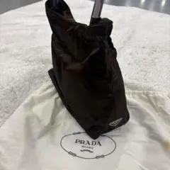 □ □ a2107 PRADA【プラダ】 三角ロゴ 三角プレート ハンドバッグ 