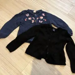 H &Mニットカーディガン80サイズ　babyGAP黒カーディガン90サイズ