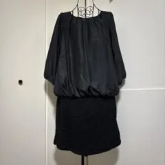 RIRIYANO LIGERO 異素材切替ミニワンピース 3L 美品