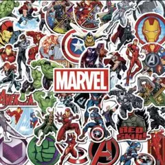 MARVEL アベンジャーズ 大きめステッカー 50枚セット 可愛くお包みします