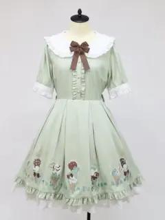 【新品】Melty Ice cream ワンピース(ミントグリーン)