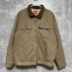 Coleman ボアライナー ワークジャケット XL ベージュ コーデュロイ襟