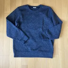 GU ダークグレー クルーネックスウェット裏起毛