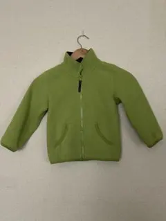 フリースジャケット　緑　110cm