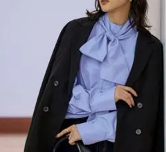 ユアーズ urs 2wayボウタイブラウス ピンク