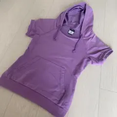 NIKE ナイキ　レディース　半袖　パーカー　紫　スウェット　Sサイズ
