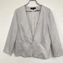 Reflect ノーカラージャケット ライトグレーのサムネイル